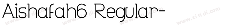 Aishafah5 Regular字体转换